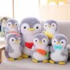 Plush Penguin Pillow