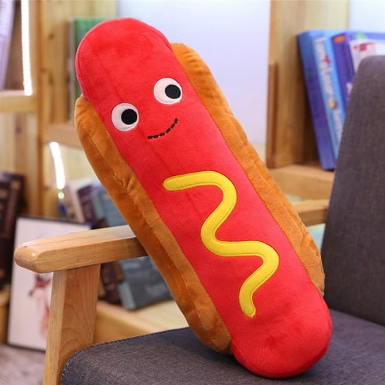 Plush Hot Dog Pillow