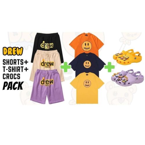 Drew Pack: Shorts (A8) + T-Shirt (A43) + Crocs (A79)