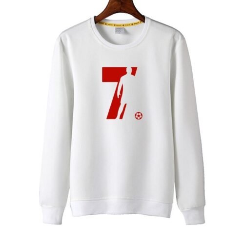 CR7 Sweatshirt White and Red