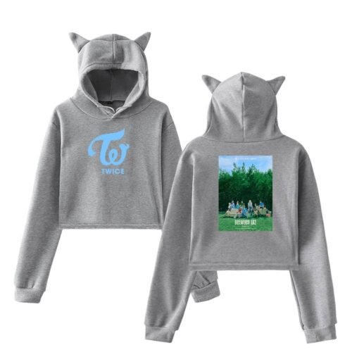 Twice Between 1&2 Cropped Hoodie #4